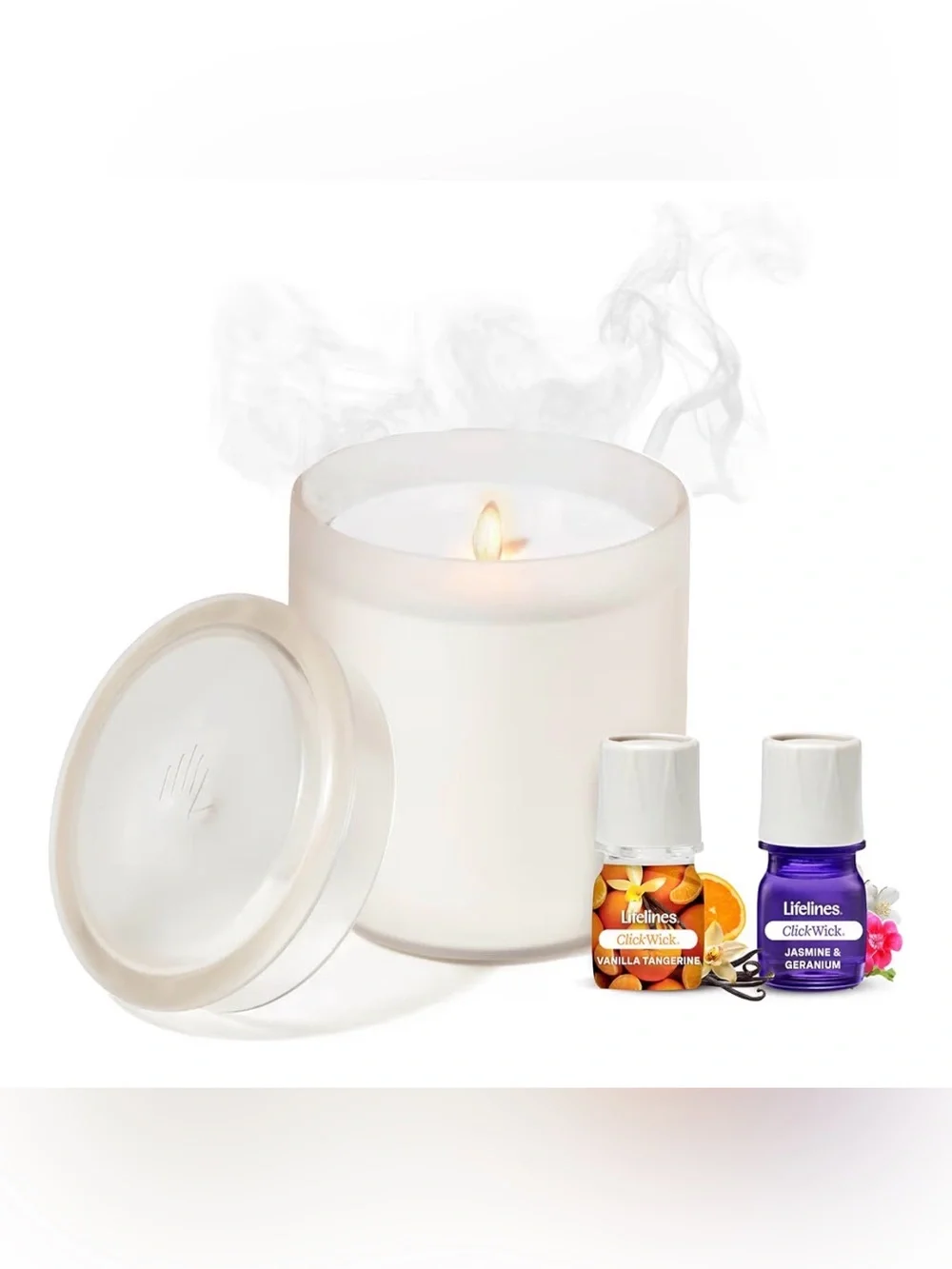 Lifelines Flameless Candle Diffuser “In Bloom” Essential Oil Diffuser NIB